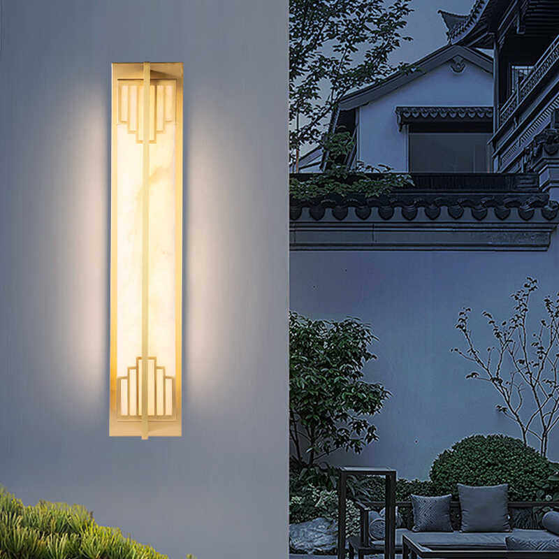 新中式户外防水壁灯客厅别墅庭院门口柱子楼梯阳台露台中国风仿古 - 图2