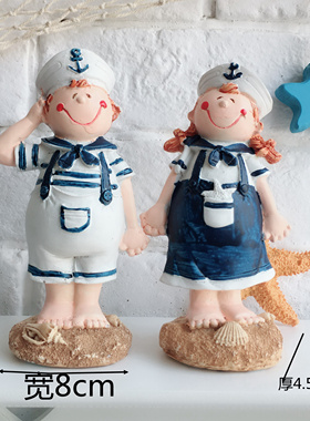 摆设肚子风格吊脚海军隔板摆件