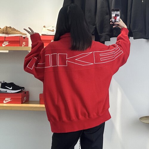 Nike耐克25新款灵蛇迎新男子加绒运动半拉链卫衣葛曼棋同款HV8205 - 图1