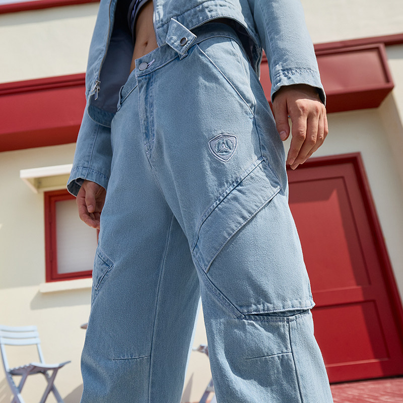 25冬季新款JORDAN耐克乔丹女子时尚纯棉长裤耐穿运动牛仔裤IM9713,淘宝优惠券,粉丝福利购,淘宝优惠卷