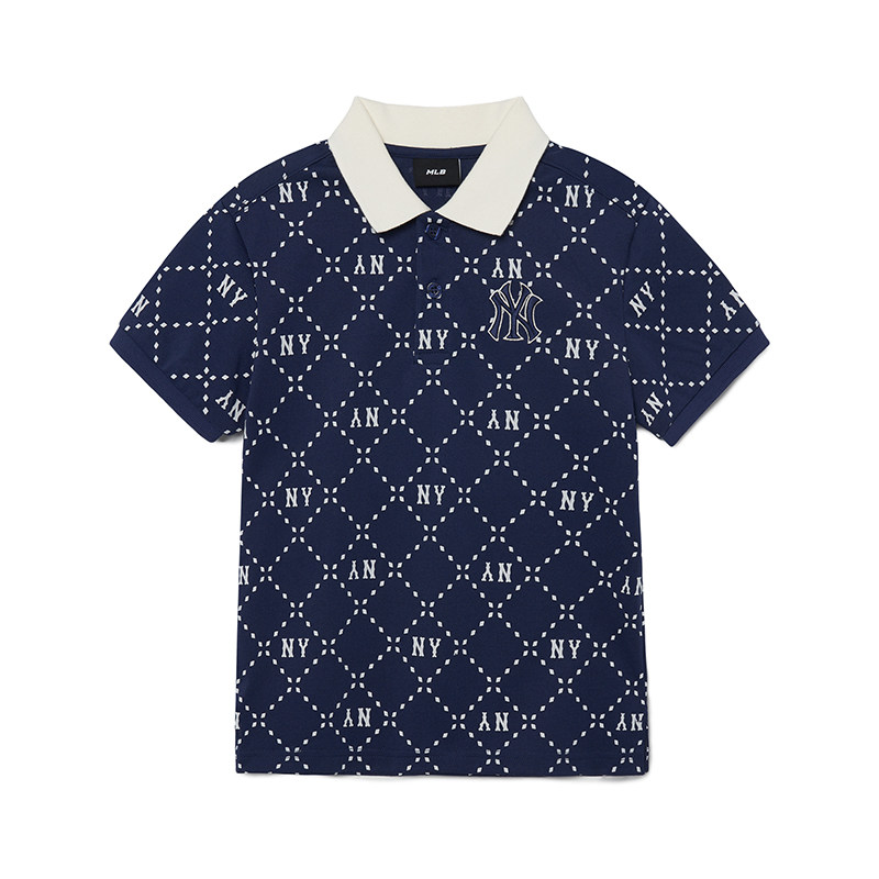 MLB短袖儿童男童女童复古满标翻领POLO衫休闲运动T恤7APQMD133,淘宝优惠券,粉丝福利购,淘宝优惠卷