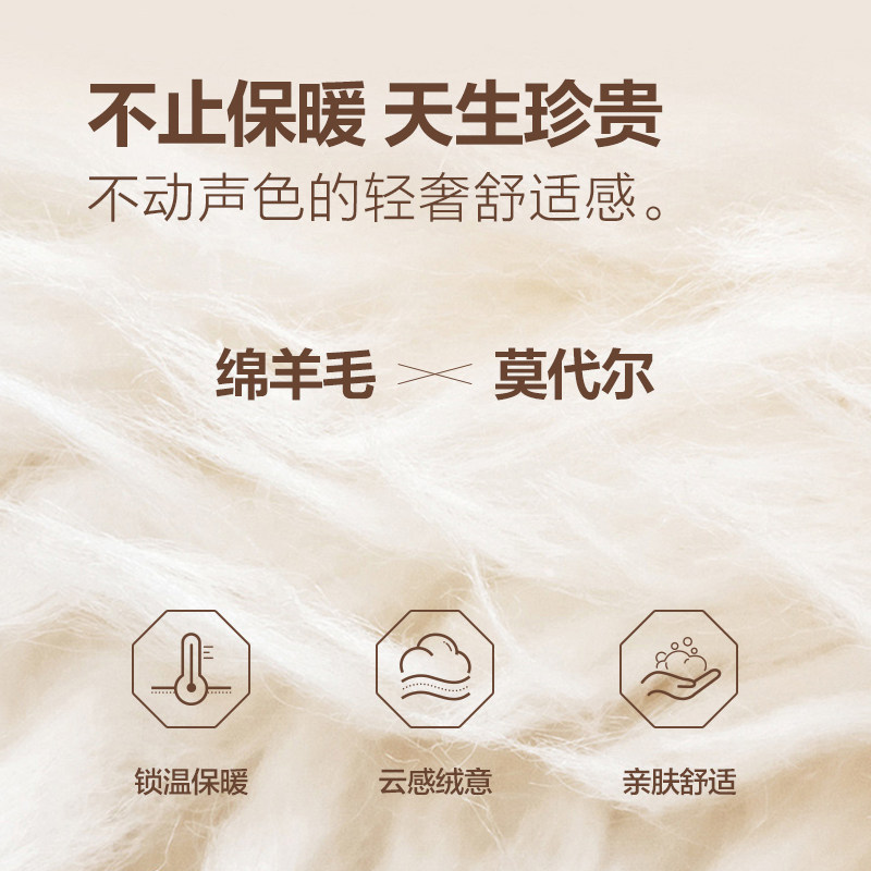 Qipai men's casual pants autumn and winter new double-sided brushed commuter business knitted trousers