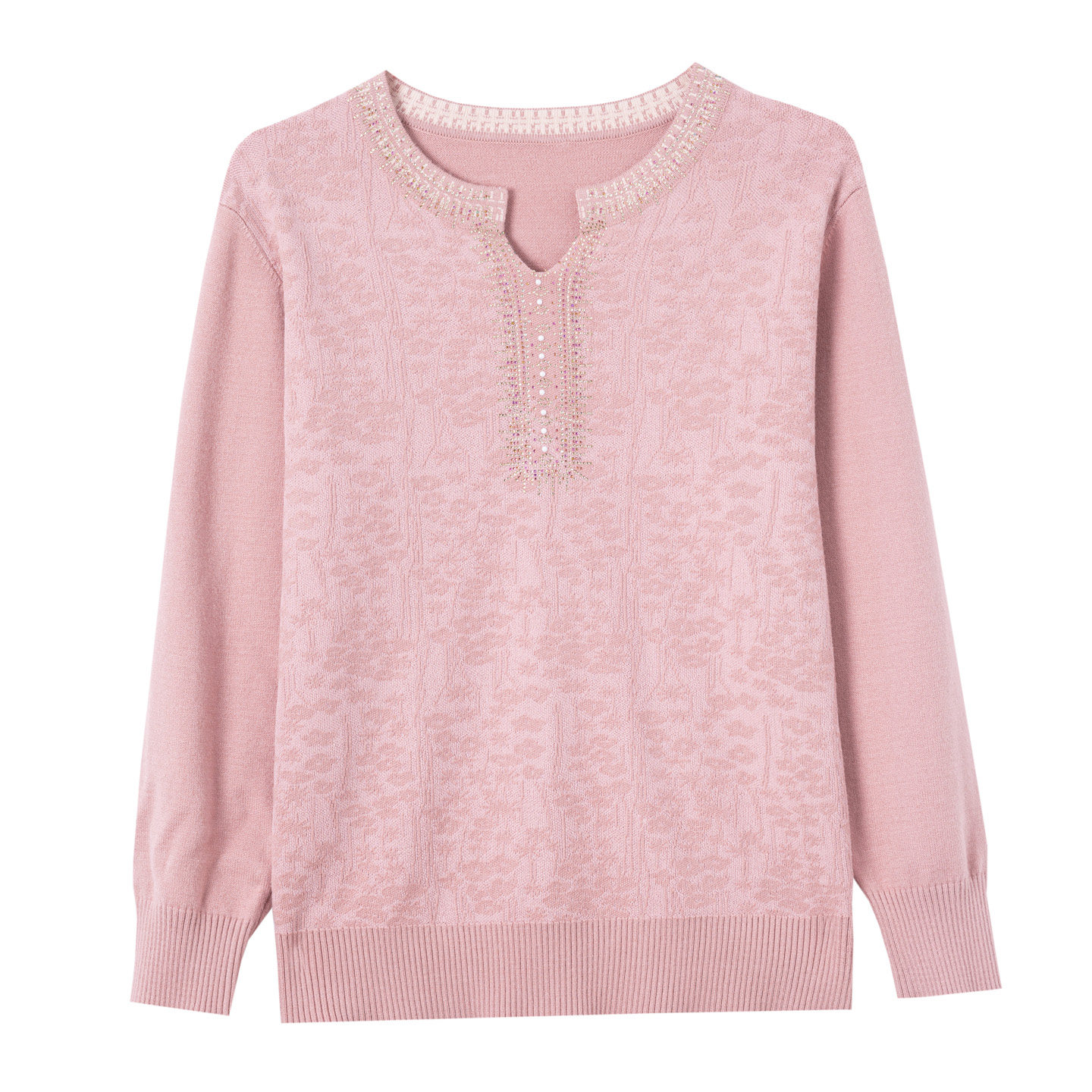 中老年妈妈秋装时尚羊绒衫上衣加肥加大码女装洋气宽松针织打底衫,淘宝优惠券,粉丝福利购,淘宝优惠卷