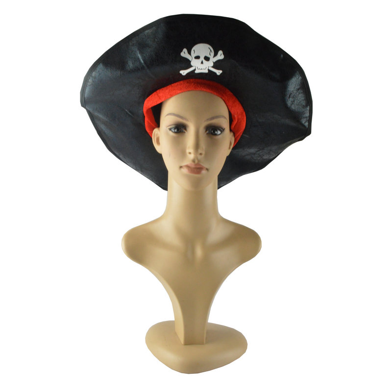 万圣节海盗装扮表演道具装扮化妆舞会COS派对骷髅海盗小喽啰帽子
