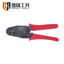 Dray tool HS-06WF 8 inch ratchet press wire pliers tubular end head press-press pliers Cold press pliers