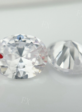 3x4-13x18mm蛋形单孔多色尖底锆石闪钻打孔裸石吊坠挂件耳环diy