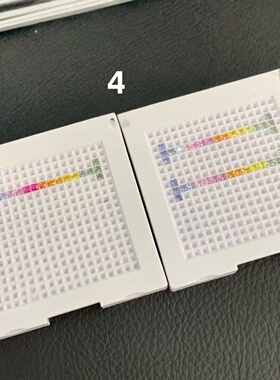 正方直角实验室培育彩虹渐变配石裸石 耐高温 首饰手链戒指蜡镶