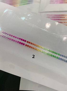 圆形实验室培育彩虹渐变配石裸石 耐高温 首饰手链戒指蜡镶配石