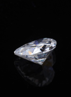 梨形水滴形莫桑钻裸石D色VVS1 满格过钻笔配证书镶嵌配石异形裸钻