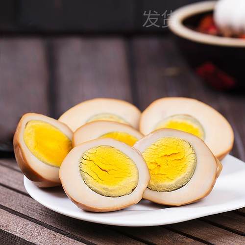 无壳卤鸡蛋盐焗鸡蛋即食休闲零食充饥夜宵速食熟食整箱 - 图0