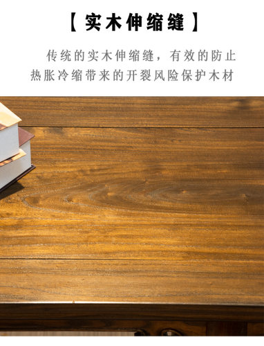 新中式实木玄关桌子复古案台中堂香案台几案条桌仿古榆木条案供桌 - 图2