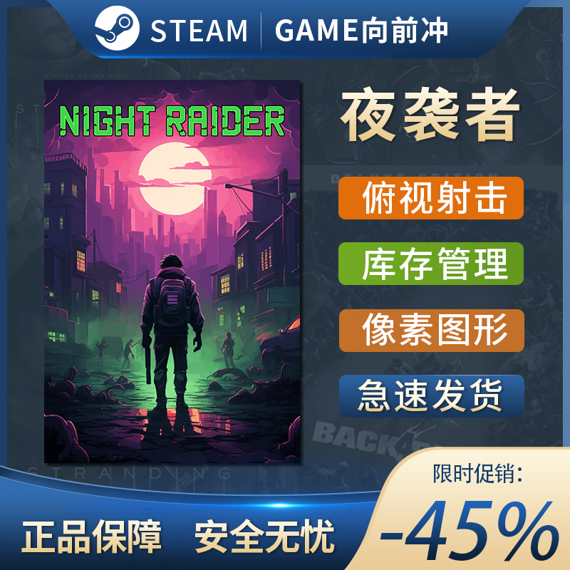 夜袭者 Night Raider STEAM正版 PC中文 冒险 俯视射击 恐怖 氛围 - 图0