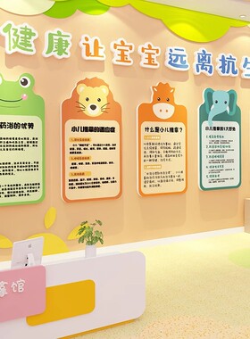 小儿推拿店墙面装饰中医院童科室文化背景药浴宣传海报形象贴挂画
