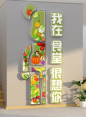 医院职员工厂公司饭食堂餐厅文化墙贴宣传标语墙面装饰楼梯形象画