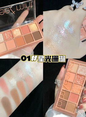 眼影盘大地色哑光小众品牌平价女日常淡妆正品2025新款跨境店