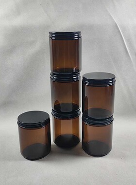 批发高档茶色带盖分装瓶食品级玻璃香薰蜡烛杯带盖厂家直销摆件