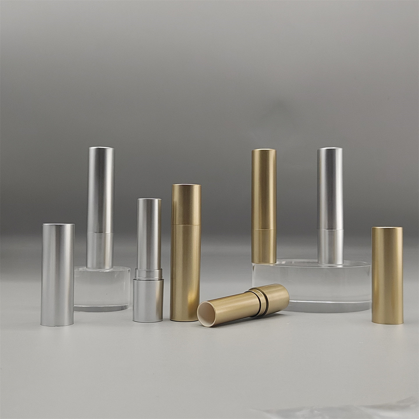 轻奢哑光金色银色 DIY直灌型唇膏管 润唇膏分装管自制手工唇膏管,淘宝优惠券,粉丝福利购,淘宝优惠卷