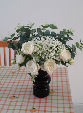 假花仿真花满天星绿植餐厅客厅花瓶插花装饰桌面高级玄关花艺摆设
