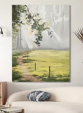 纯手绘油画装饰画客厅风景油画