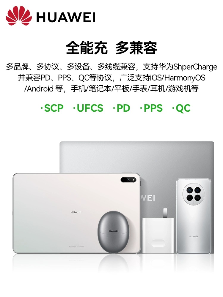 华为原装正品88W充电器全能充超级快充头数据线套装mate60pro/P60pro+原装正品matex3手机双口闪充Type-c - 图2