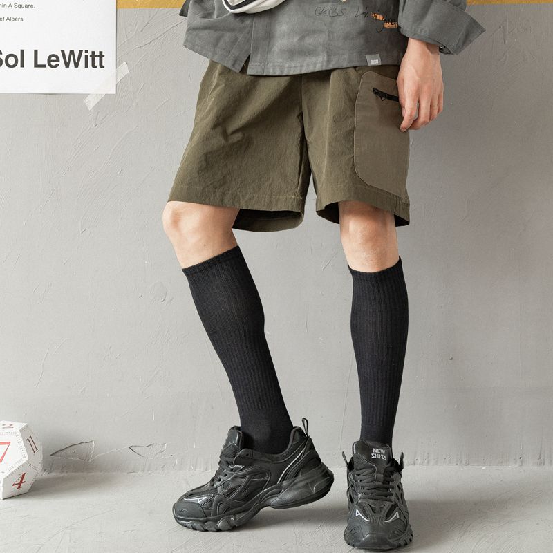 小腿袜秋冬黑色长筒袜棉超长袜子男士白色高筒足球及膝大腿运动潮,淘宝优惠券,粉丝福利购,淘宝优惠卷