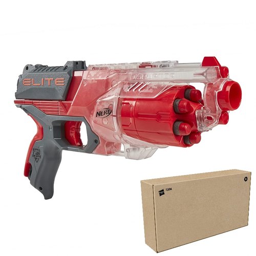NERF热火强力发射器升级版灰机E0392橙机B9837小牛玩具软弹枪左轮 - 图2