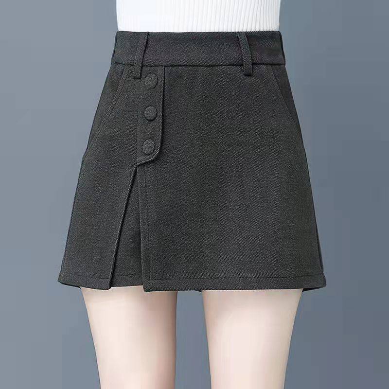 高腰短裤女宽松外穿裤裙假两件秋冬2025年新款显瘦洋气裙裤女裤子,淘宝优惠券,粉丝福利购,淘宝优惠卷