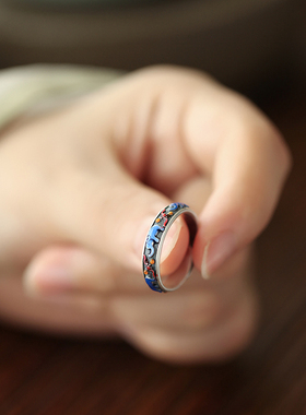 兰术女纯银国风复古戒指新中式