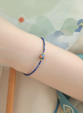 兰术女南红青金国风精致文艺古风