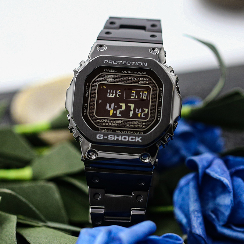 卡西欧G-SHOCK GMW-B5000GD-1/9/4/PB-6电波蓝牙小方块男手表防水 - 图0