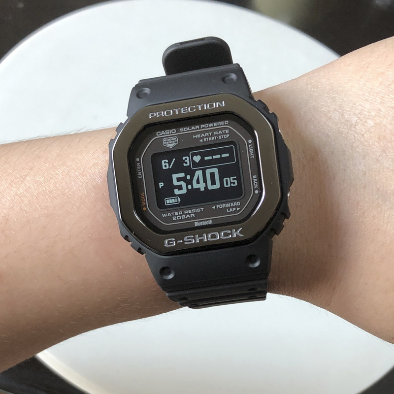 卡西欧DW-H5600MB-1/2/8A9/GBD-H1000-4太阳能心率电子蓝牙男手表 - 图0