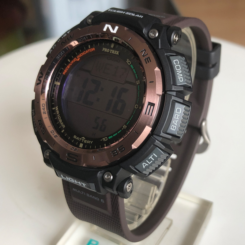 卡西欧手表PROTREK PRW-3400Y-5/2/30-1/3100Y太阳能电波登山男表 - 图2