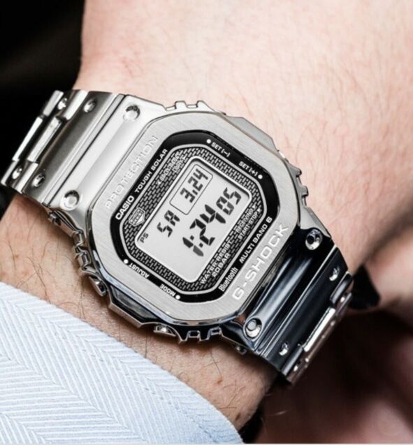 卡西欧G-SHOCK GMW-B5000D-1/BPC/PC-1/GD-9电波蓝牙小方块男手表 - 图0