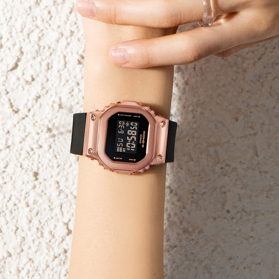 卡西欧手表G-SHOCK GM-S5600PG-1/4/5600B-1/CL-3电子运动女腕表-图3