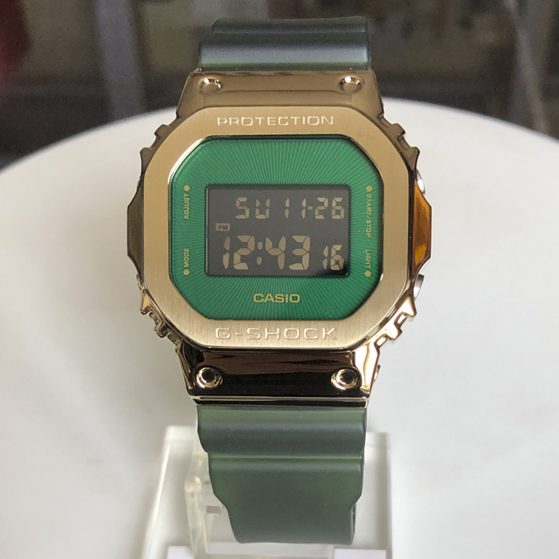 卡西欧手表G-SHOCK GM-5600CL-3/S5600PG-1/4/B-1电子运动男腕表