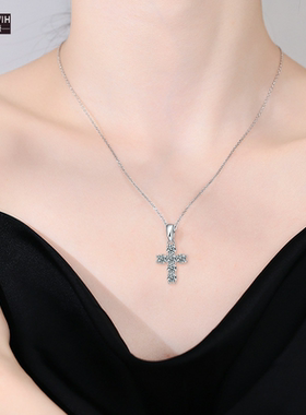 ECETOWIH莫桑钻吊坠项链纯银设计