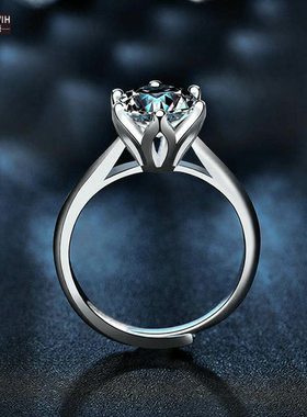 ECETOWIH莫桑钻纯银女士设计感小