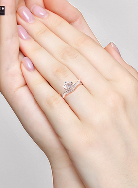 ECETOWIH新款s925纯银皇冠钻戒