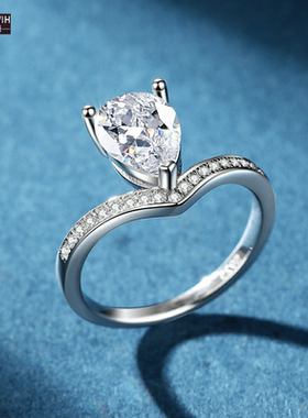 ECETOWIH新款异形水滴莫桑石女款