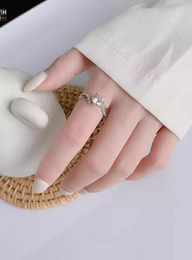 ECETOWIHS925纯银莫桑石女一克拉