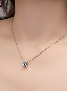 ECETOWIH经典牛头项链莫桑石吊坠