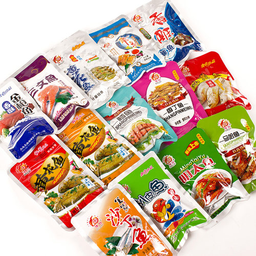 得财香酥小黄花鱼干即食金枪三文鱼1000克大连海鲜大礼包特产零食 - 图1