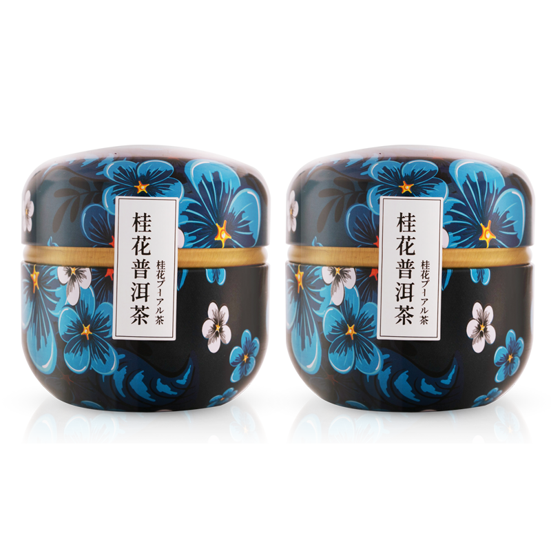 中闽飘香旗舰店买1送1 桂花普洱茶桂花干食用花茶黑茶养生袋泡花茶组合茶包冷泡3
