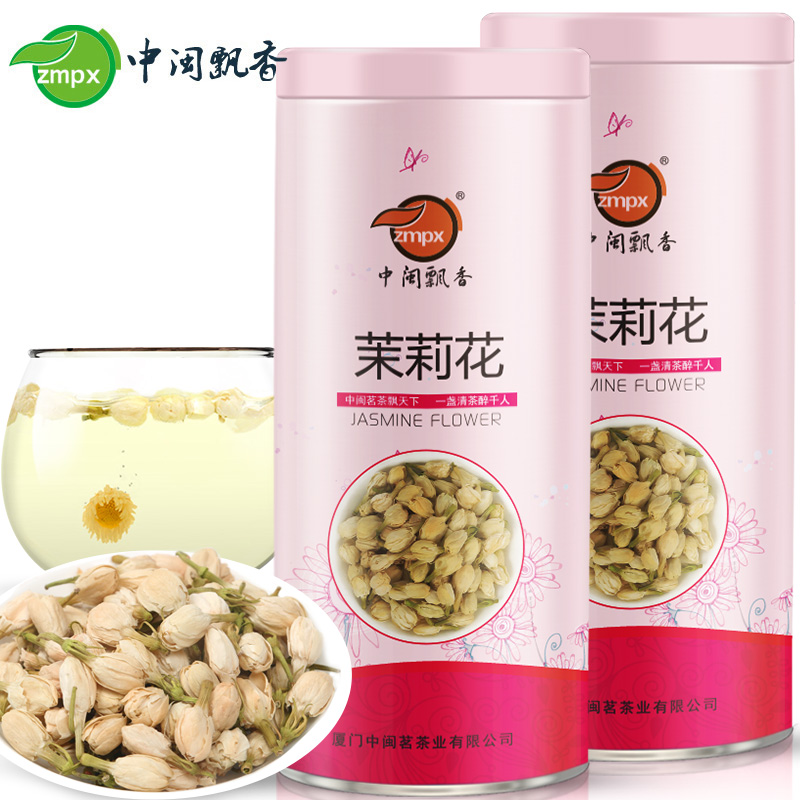 中闽飘香旗舰店买1送1茉莉花茉莉花茶浓香型特级新茶叶泡茶泡水喝的饮品孕妇0