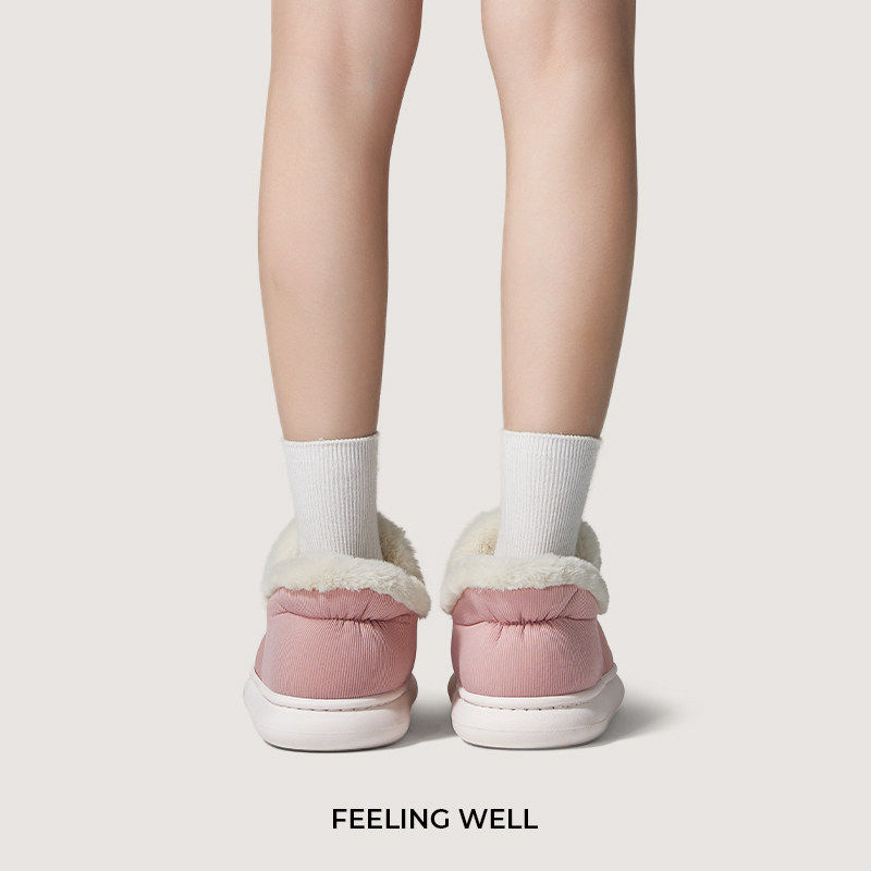 朴西青春记忆棉鞋冬季防滑加绒包跟保暖居家棉拖鞋男女加厚外穿,淘宝优惠券,粉丝福利购,淘宝优惠卷