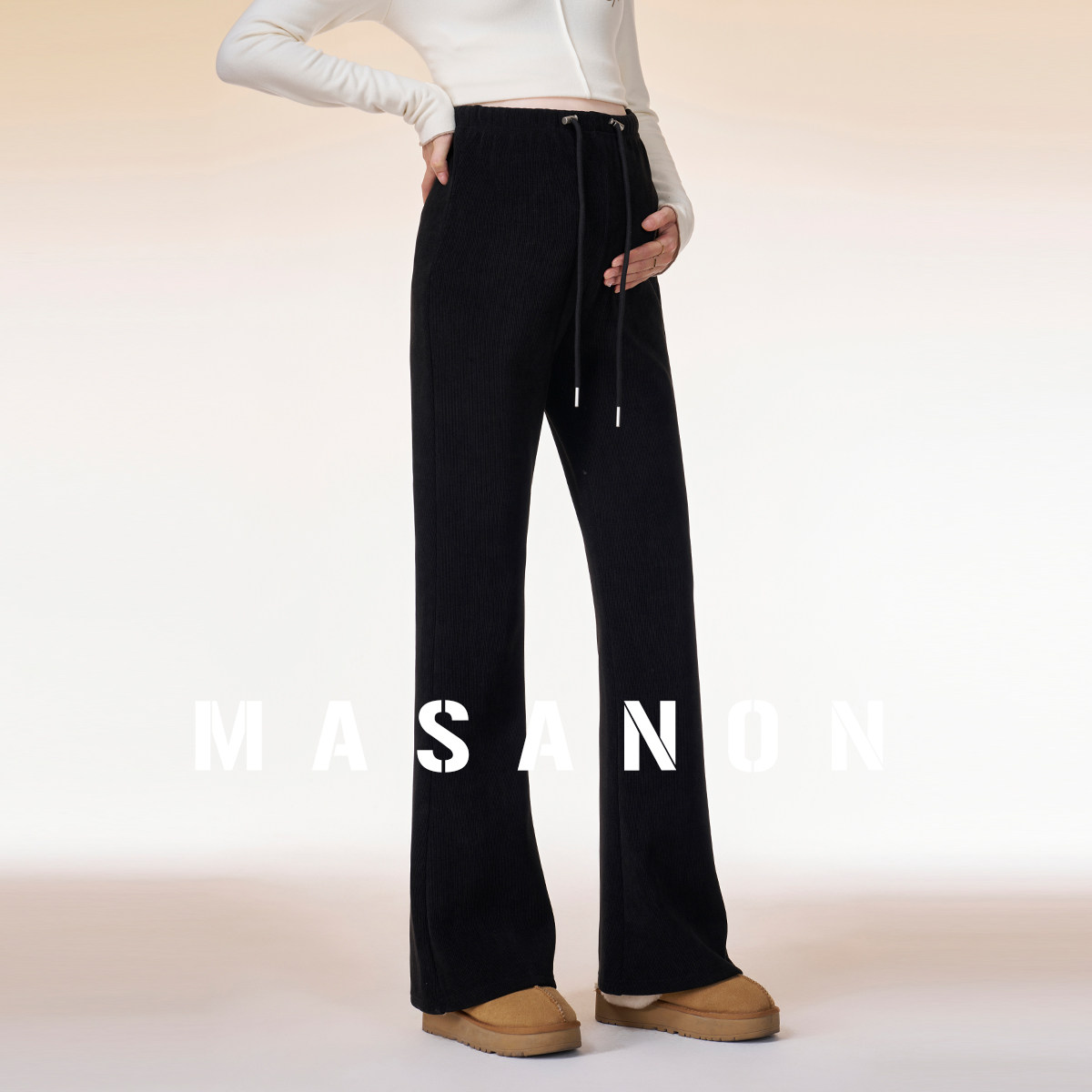 孕妇喇叭裤春季不勒肚子2026新款春装小个子孕期微喇裤子春秋外穿,淘宝优惠券,粉丝福利购,淘宝优惠卷