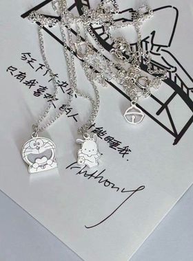 卡通可爱帕恰狗项链哆啦a梦