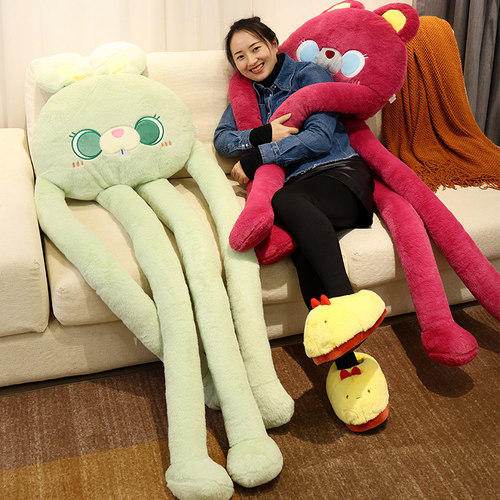 长腿小熊玩偶猫咪兔子公仔章鱼超大陪睡觉布娃娃巨型毛绒玩具女生 - 图2