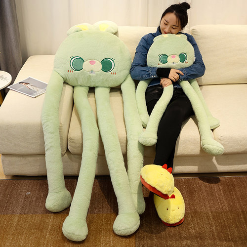 长腿小熊玩偶猫咪兔子公仔章鱼超大陪睡觉布娃娃巨型毛绒玩具女生 - 图0
