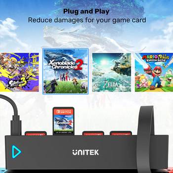 Superior Switch game card reader 8-in-1 card reader docking station ຄວາມໄວສູງຫຼາຍການໂຕ້ຕອບທີ່ມີການຄວບຄຸມໄລຍະໄກທີ່ເຫມາະສົມສໍາລັບ ns Nintendo game console ການອ່ານພາຍນອກ SD / TF ການສະຫຼັບກາດຫນ່ວຍຄວາມຈໍາ